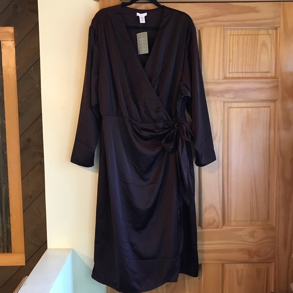 H&M Dark Brown Recycled QdqDress - Picture 1 of 3